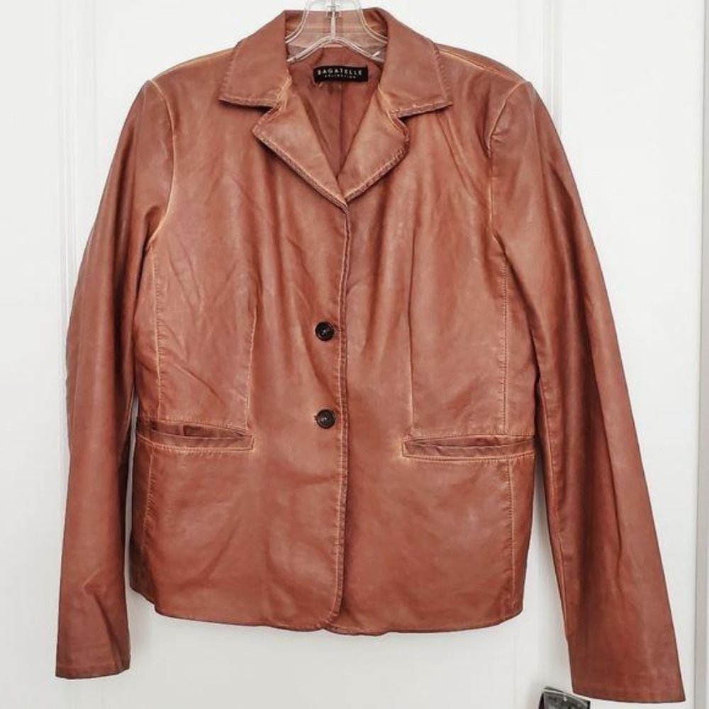 Bagatelle NWT Maple Vegan Leather Jacket